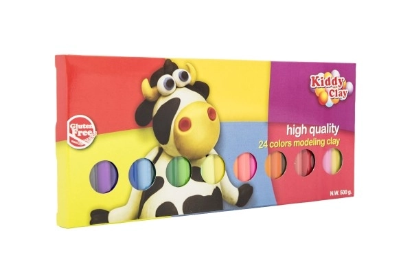 Modle Kiddy Clay 500g – 24 barv