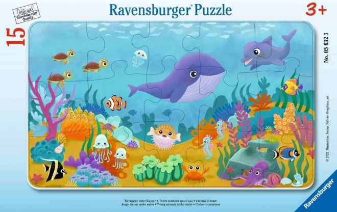 RAVENSBURGER Sestavljanka Živali pod morsko gladino 15 koščkov