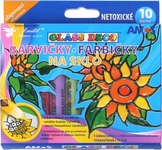 Barve za steklo 10 kos/10,5 ml