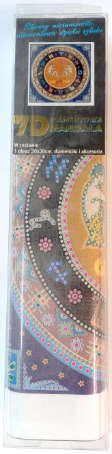 NORIMPEX Diamantno slikanje 7D Zvezdna znamenja: Dvojčka 30x30cm