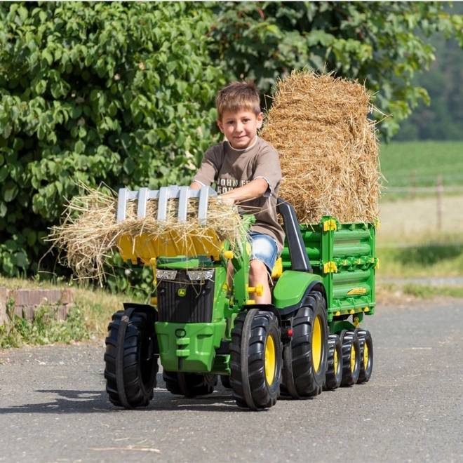 Lopatka za traktor z ročajem za nalaganje lesa