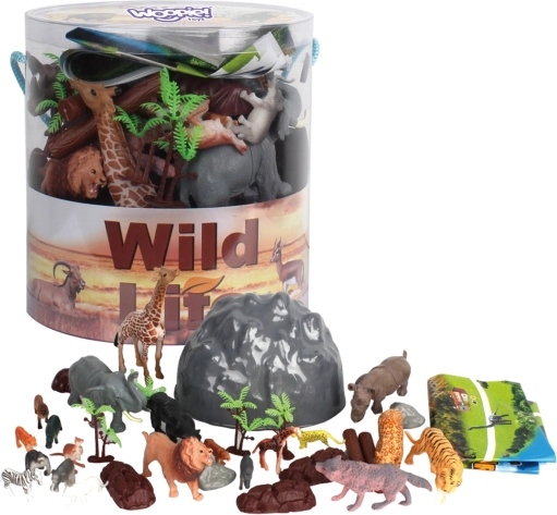 Woopie komplet figur safari živali 34 kos