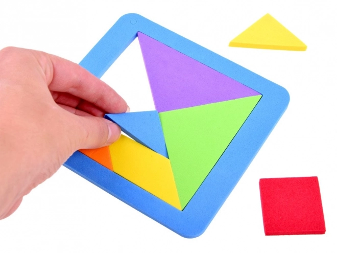 Barvna logična sestavljanka Tangram iz mehke pene