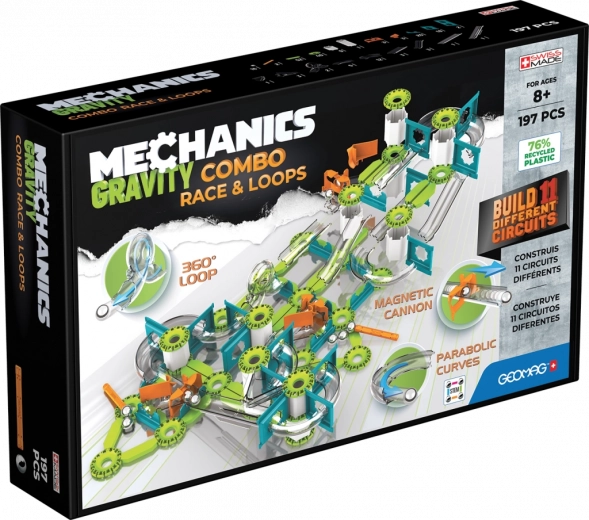 Geomag Mechanics Gravity Combo dirkalni set 197 kosov