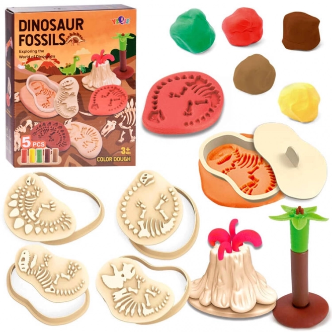 Plastelinasti set dinozavri