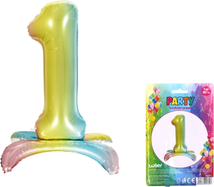 Napihljivi balon Številka 1 Mavrica