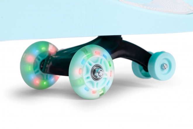 Otroški avtomobil z osvetljenimi kolesi modre barve Ecotoys