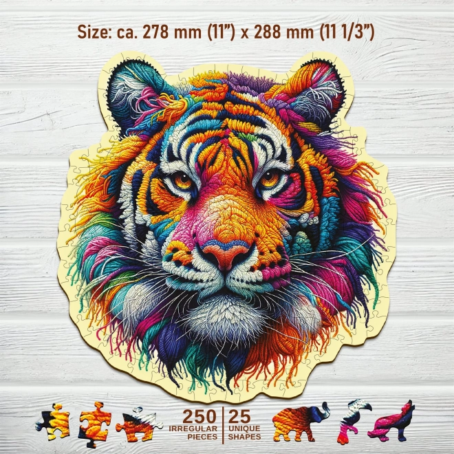WOODEN CITY Lesena sestavljanka Nežen tiger 250 kosov