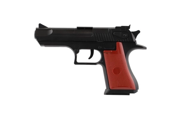 Pištola za zamaške 17cm plast + strelivo 12 kos + tarča 2 kos na kartonu