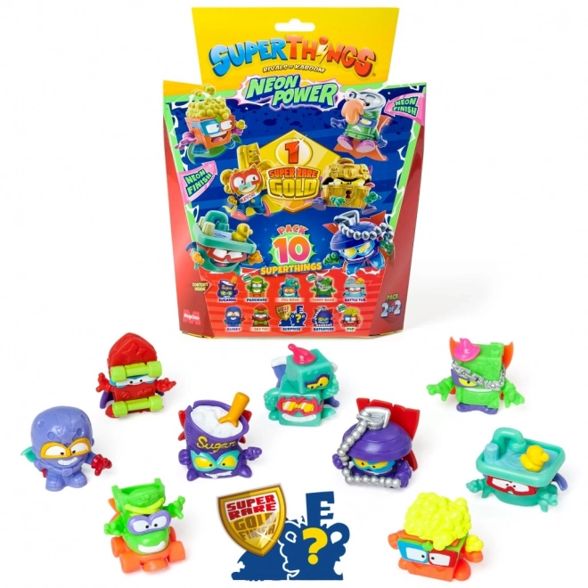 Zbirateljska figurica SuperThings NeonPower - komplet 10 kos