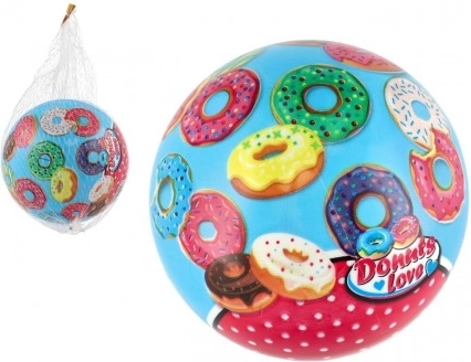 Žoga za igro z motivom krofov in cupcakeov 14 cm