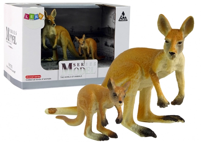 Komplet 2 figuric Kangaroo z mladiči Živali sveta