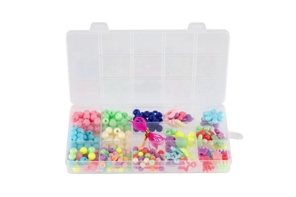 Pisani plastični krogci s trakcem v plastični škatlici 10x17x2cm