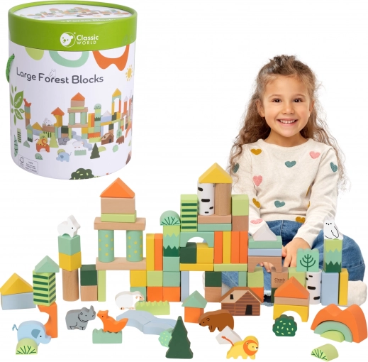 Kreativne lesene kocke Gozdni svet od Classic World