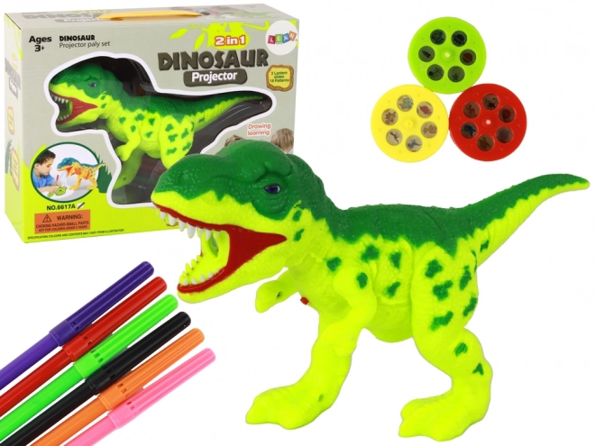 Projektor Dinozaur s Pisali za Risanje