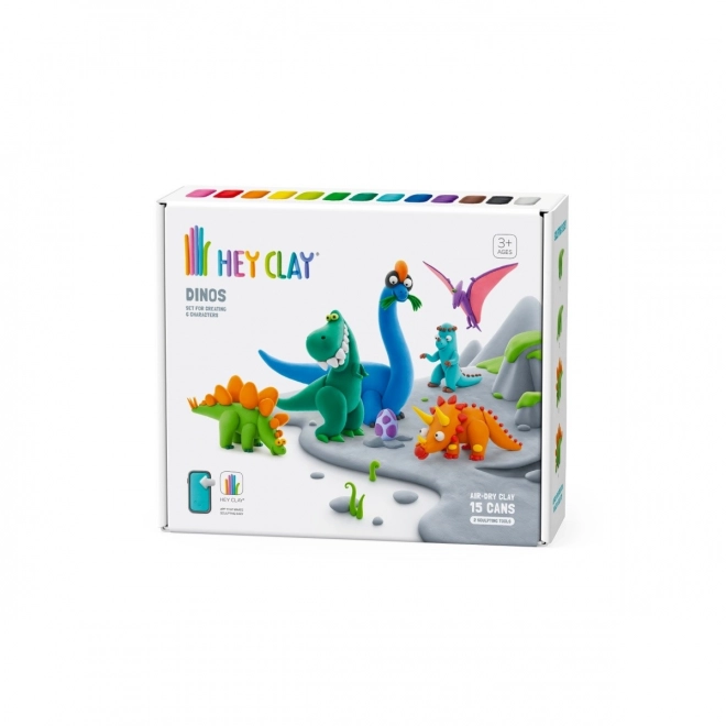 Komplet plastična masa Hey Clay Dinozavri