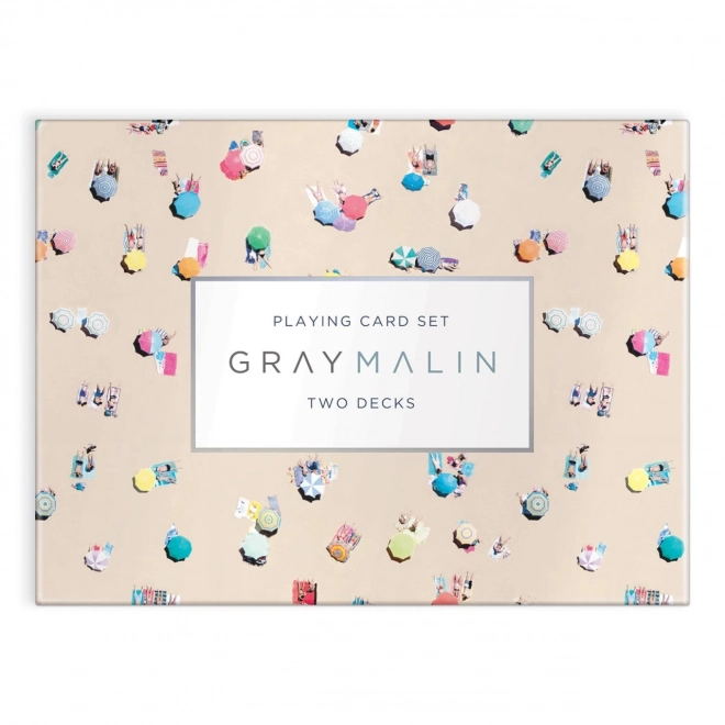 Galison Set igralnih kart Plaža Gray Malin