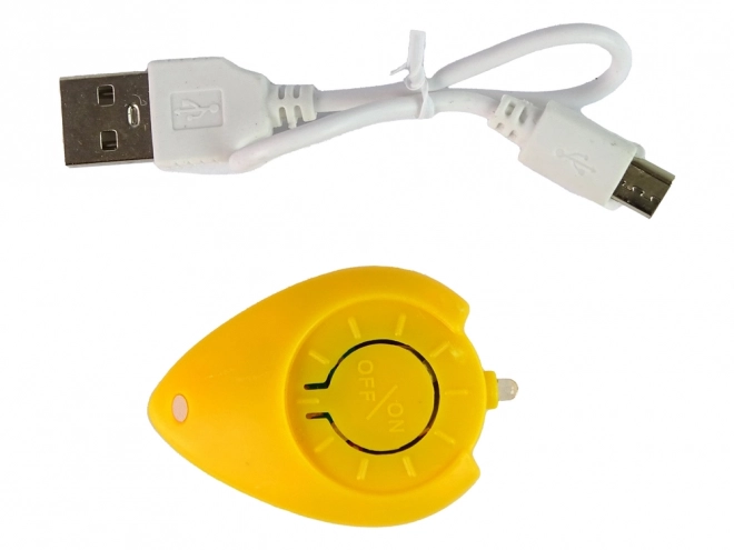 Leteča vrteča krogla modra Flynova LED 10 cm