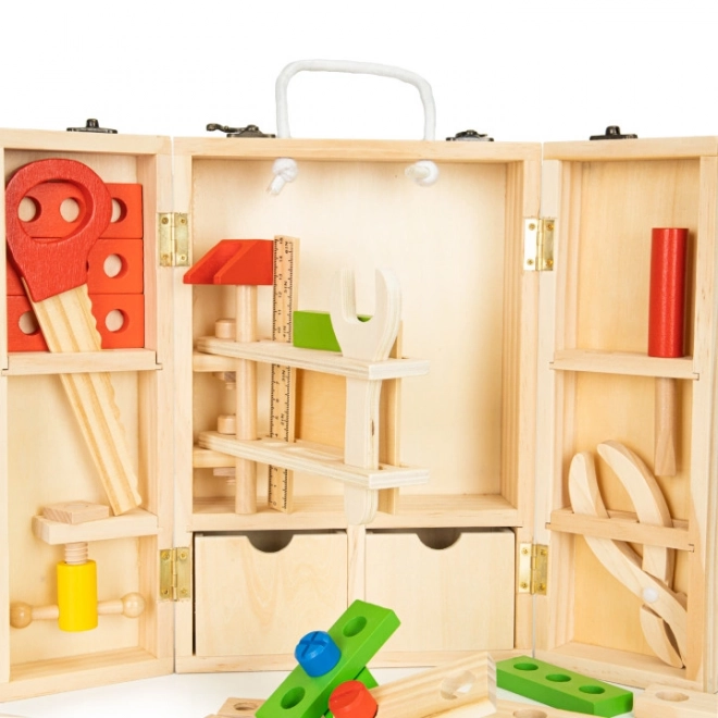 Leseno orodje v delavniskem boksu, set XXL ECOTOYS