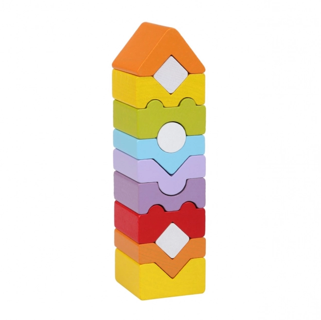 Stolp XI - lesena sestavljanka CUBIKA, 12 delov