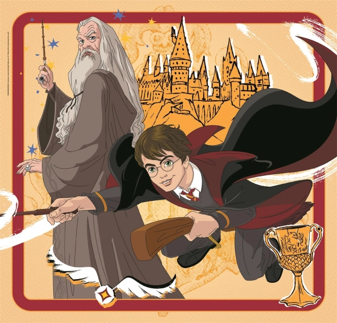 Sestavljanka kvadrat: Harry Potter, 3x48 kosov