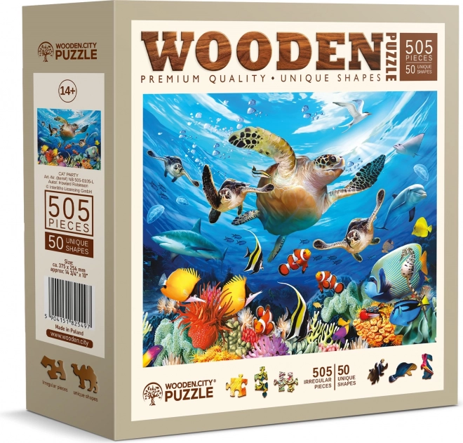 WOODEN CITY Lesene sestavljanke Življenje v oceanu 505 delcev