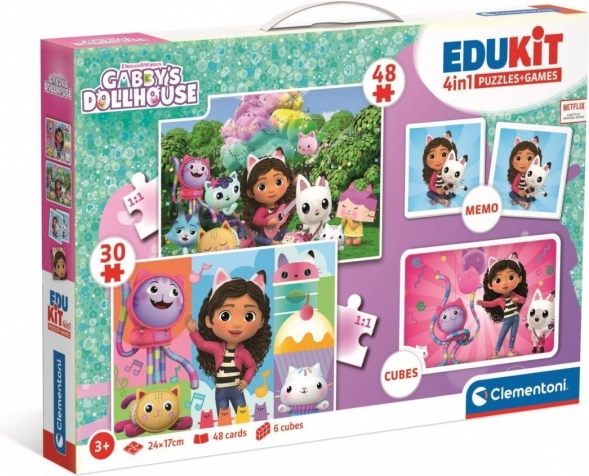 EduKit 4 v 1 GABIN Mačji domek – izobraževalni komplet za otroke