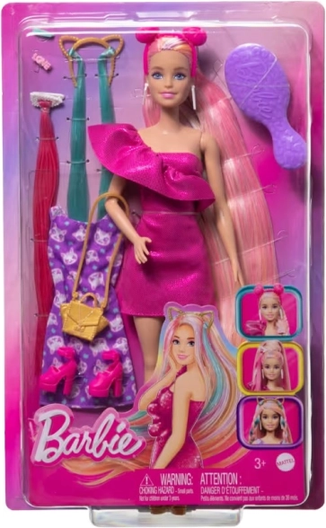 Barbie igra z lasmi – punčka z dodatki za oblikovanje pričesk