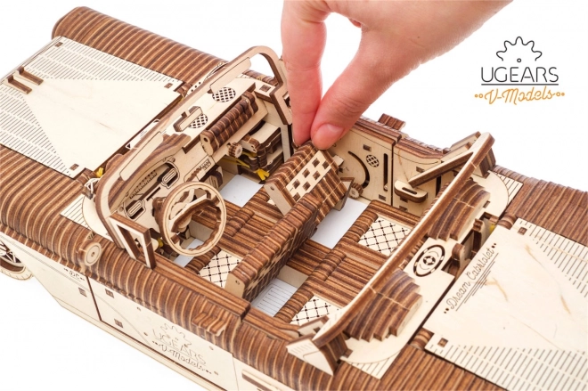 3D leseni mehanski model avtomobila Kabriolet sanj