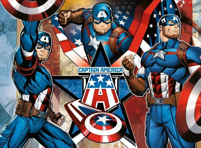 Ravensburger sestavljanka Marvel: Kapitan Amerika XXL 100 kosov