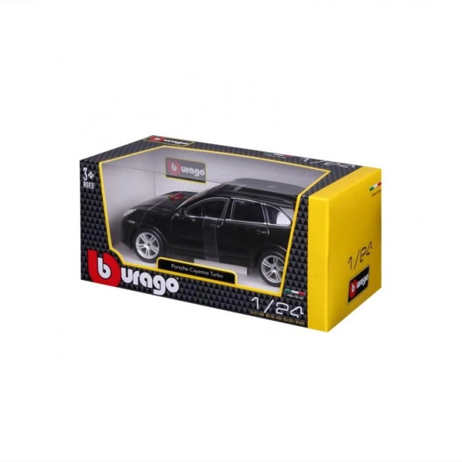 Kovinski model Porsche Cayenne Turbo črn 1/24