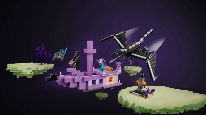 LEGO Minecraft 21264 Zmaj iz Ende in ladja iz Enda