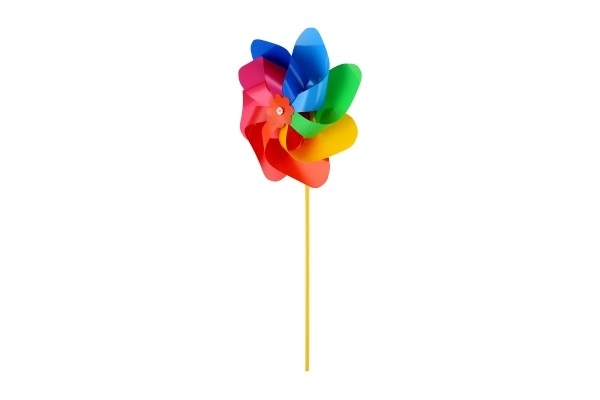 Vetrnica premer 22 cm barvni mavrični plast 47 cm