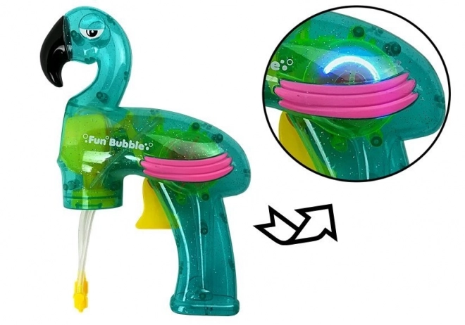Pištola za mehurčke moder flamingo