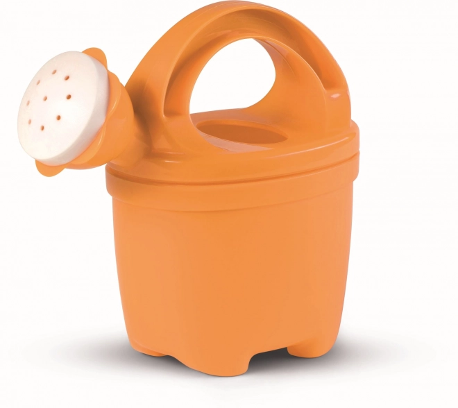 Oranžna vrtna zalivka s cvetličnim vzorcem
