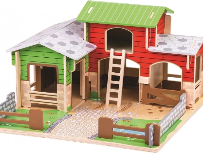 Lesena kmetija COBBLESTONE Bigjigs Toys