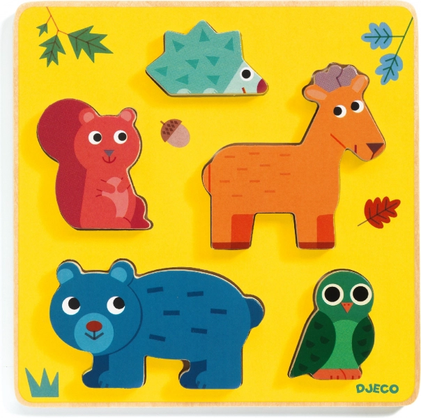 Lesen vstavni puzzle Jelínek in Prijatelji