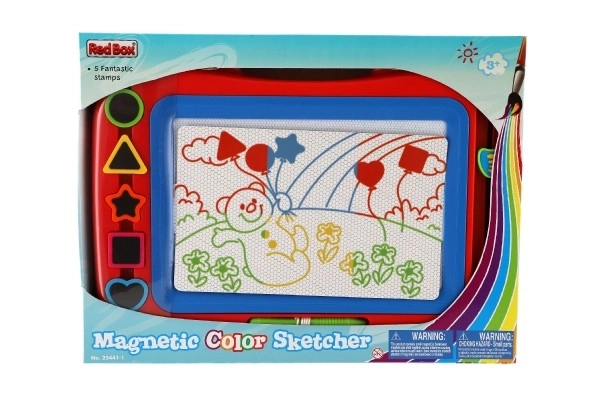 Rdeča magnetna tabla z žigi