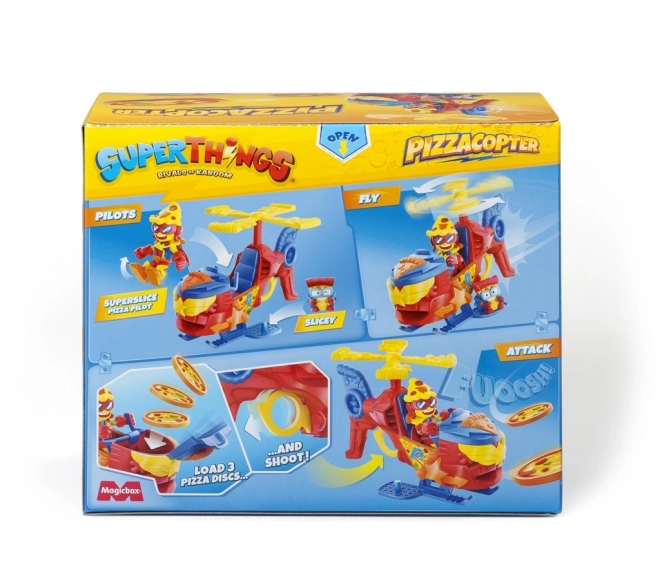 SuperThings Pizzacopter z izstreljevalnikom diskov