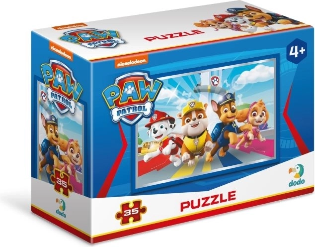 Minisestavljanka PAW PATROL 35 koščkov v škatlici