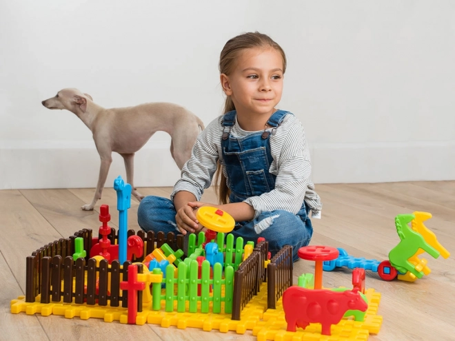 Marioinex gradbeni set Mini farma Wafle