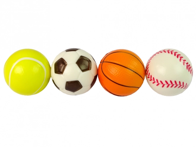 Set mehkih žogic 4 kosi Šport Golf Tenis Nogomet