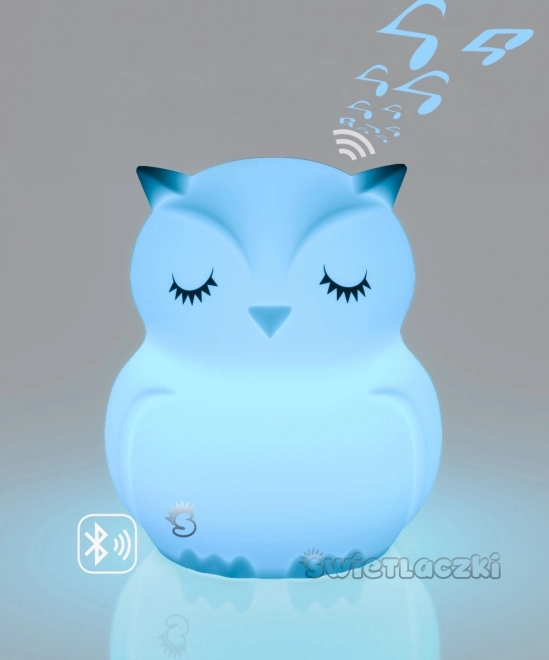 Silikonska nočna luč, ki spreminja barvo z Bluetooth zvočnikom Luč sova HU HU HU HU HU