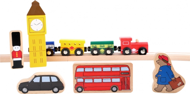 Mali nožni Leseni vlakec Paddington 43 delov