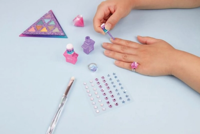 Paleta senčil za oči z laki za nohte Mystic Crystal