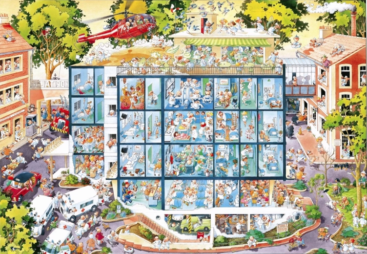Sestavljanka Nujna pomoč 2000 koščkov HEYE