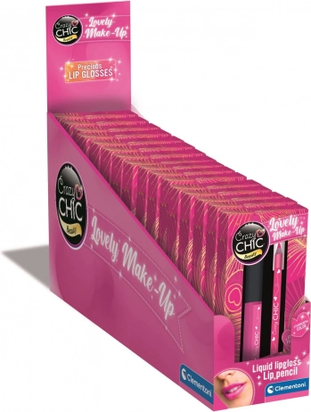 Komplet sijaja in črtala za ustnice Pink Power CRAZY CHIC