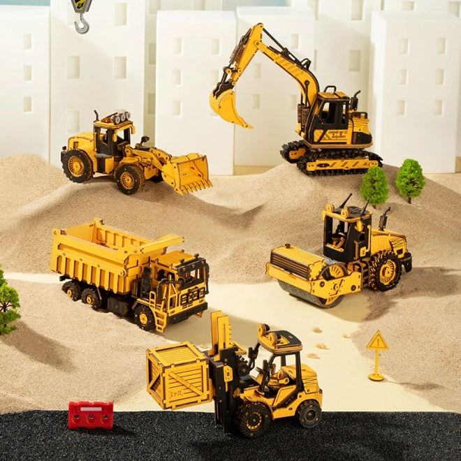 RoboTime lesene 3D puzzle - Bager