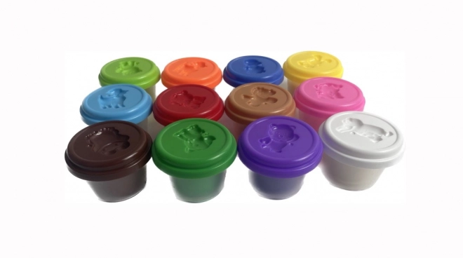 Set modelirne snovi 12 barv