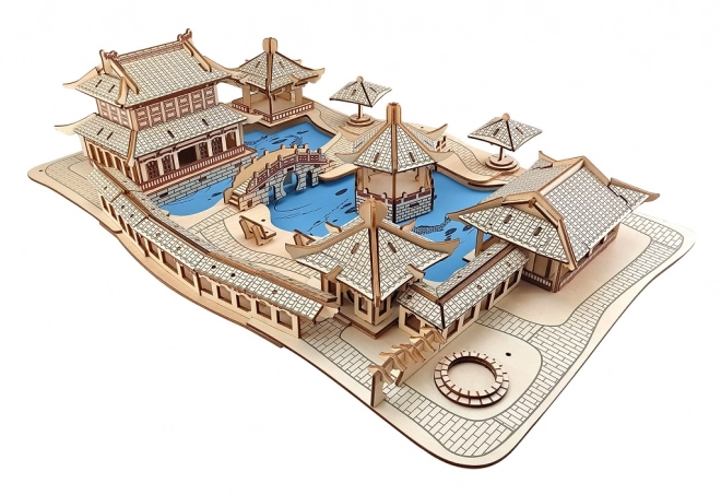 Woodcraft Leseni 3D sestavljanka Vrtovi Suzhou